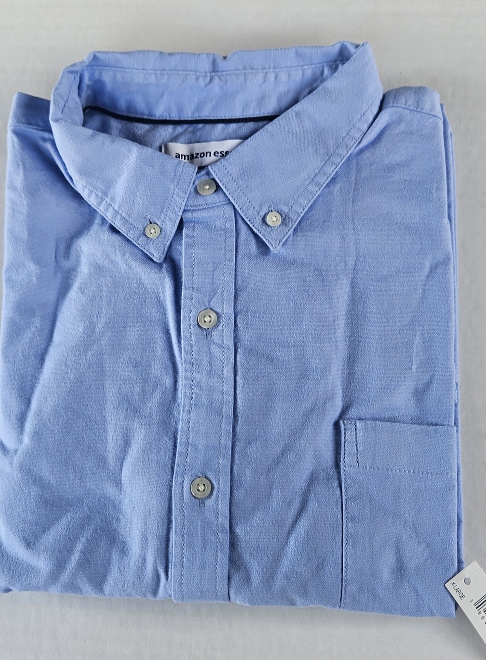 Amazon Essentials Men’s Sky Blue Button-Down Casual Shirt